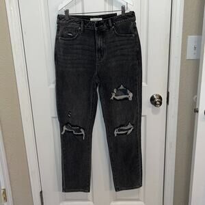 NWT PacSun Women's Mom Jeans size 27 black